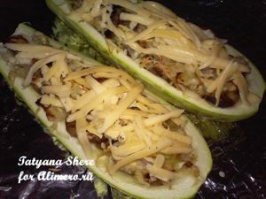 Лодочки из кабачков