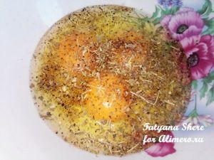 Омлет с помидорами и капустой