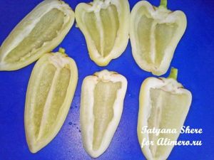 Запеченный перец с грибами