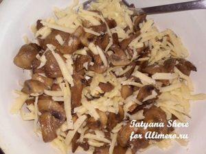 Запеченный перец с грибами