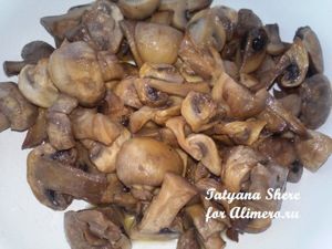 Запеченный перец с грибами