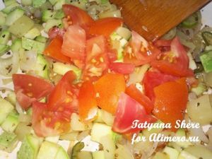 Омлет с овощами