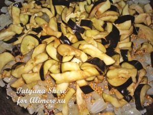 Салат из яиц с баклажанами