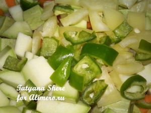 Спагетти с овощами