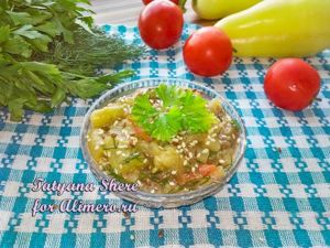Салат из запеченных овощей