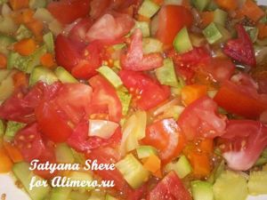 Спагетти с овощами