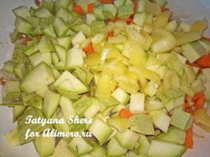 Спагетти с овощами