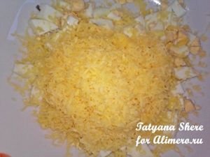 Салат из баклажанов с сыром