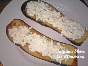 Рулетики из баклажанов