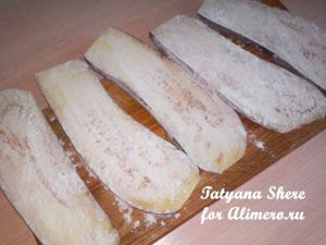Рулетики из баклажанов