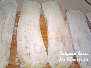 Рулетики из баклажанов