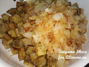 Салат из жареных баклажанов