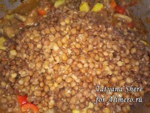 Чечевица с овощами