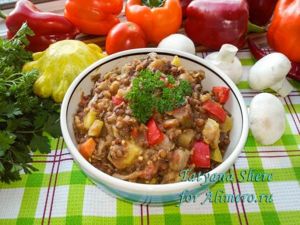 Чечевица с овощами