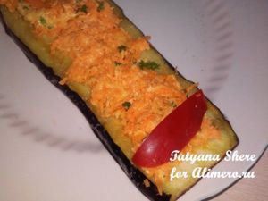 Рулетики из баклажанов