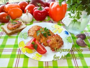 Котлеты с рисом и болгарским перцем