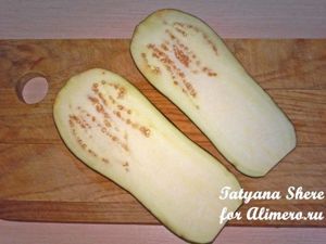 Лодочки из баклажанов
