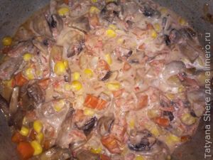Макароны с грибами