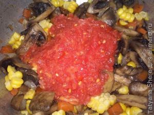 Макароны с грибами