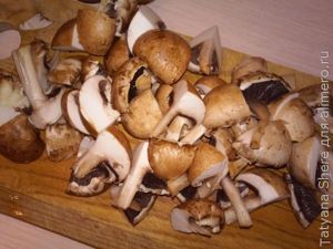 Рис с грибами в духовке