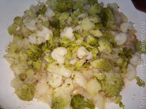 Омлет с капустой