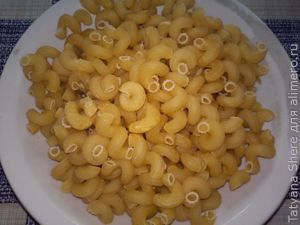 Макароны с грибами и овощами