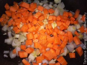 Макароны с грибами и овощами