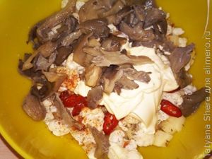 Вешенки с картошкой в духовке