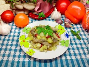 Вешенки с картошкой в духовке