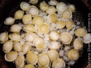 Жареные пельмени