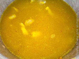 рассольник с рисом