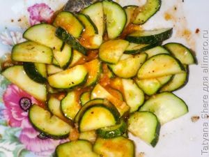 Огурцы по-корейски с кетчупом