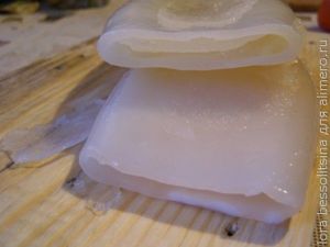 Кальмар, разморозка тушки Кальмар, разморозка тушки