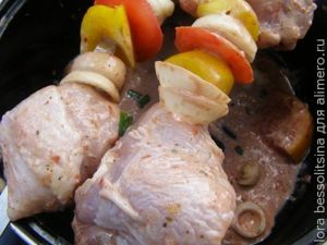 шашлык из курицы, на шампуре шашлык из курицы, на шампуре