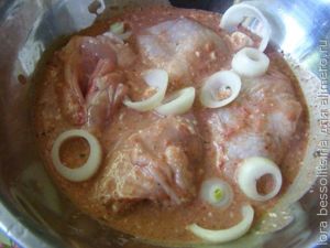 шашлык из курицы, в маринаде шашлык из курицы, в маринаде