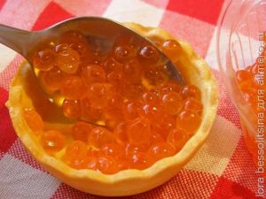 закуска с икрой и семгой, икра закуска с икрой и семгой, икра