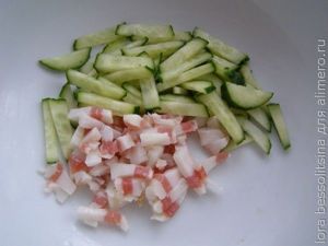 салат с салом, сало