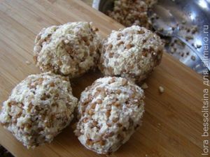 сырники с гречкой, шарики сырники с гречкой, шарики