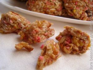 печенье овсяное, кусочки печенье овсяное, кусочки