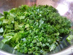 салат вкусная весна, перо чеснока салат вкусная весна, перо чеснока