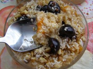 овсяная каша, каша готова овсяная каша, каша готова