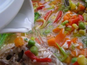 вкусный гарнир к рыбе, лью воду вкусный гарнир к рыбе, лью воду
