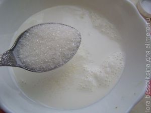 блины толстые на кефире, сахар блины толстые на кефире, сахар