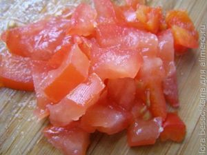 каша из красного риса, помидор каша из красного риса, помидор
