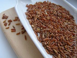 каша из красного риса, рис каша из красного риса, рис