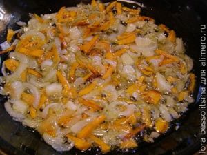 грибной суп с макаронами, зажарка грибной суп с макаронами, зажарка