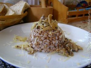 тушеные грибы с кашей тушеные грибы с кашей