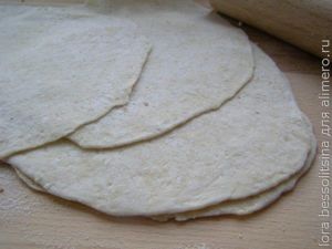 постные конвертик, листы теста постные конвертик, листы теста