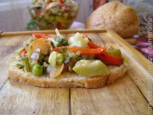 теплый салат