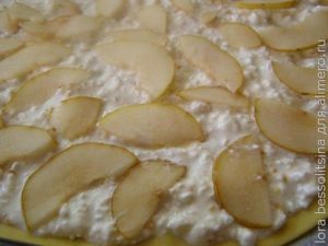 сладкая пицца, слой груш сладкая пицца, слой груш